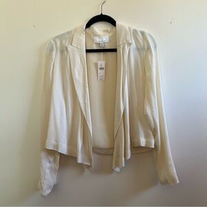 Anthropologie Cream Women's Blazer